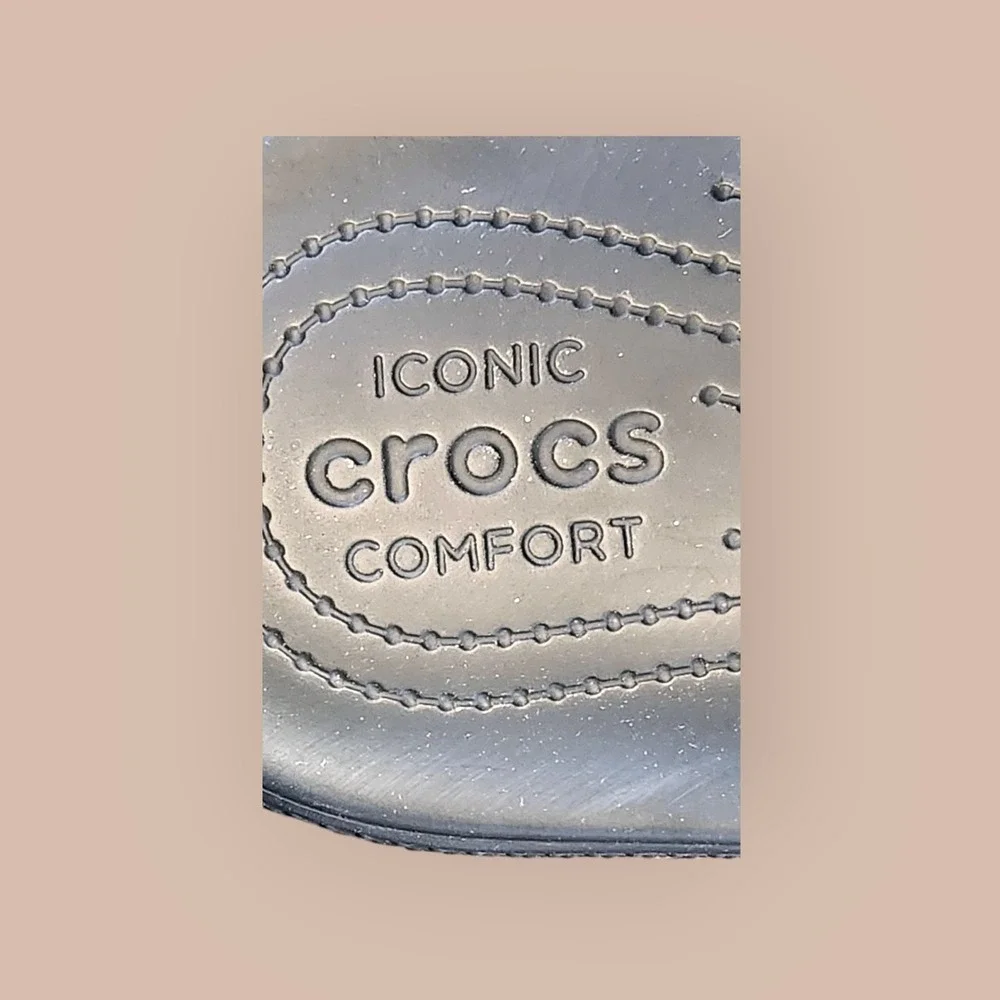 Crocs Classic Sandal Black for Men Women 2‎ Strap Slip On Men 10/Women 12 Unisex